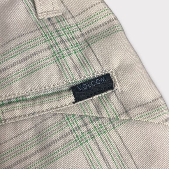 volcom | Boys Plaid Chino Slim Shorts - Picture 4 of 5